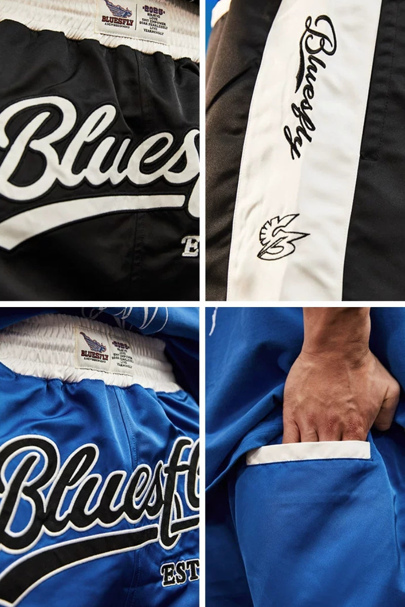 Silky Touch Wide Script Shorts  #BF155