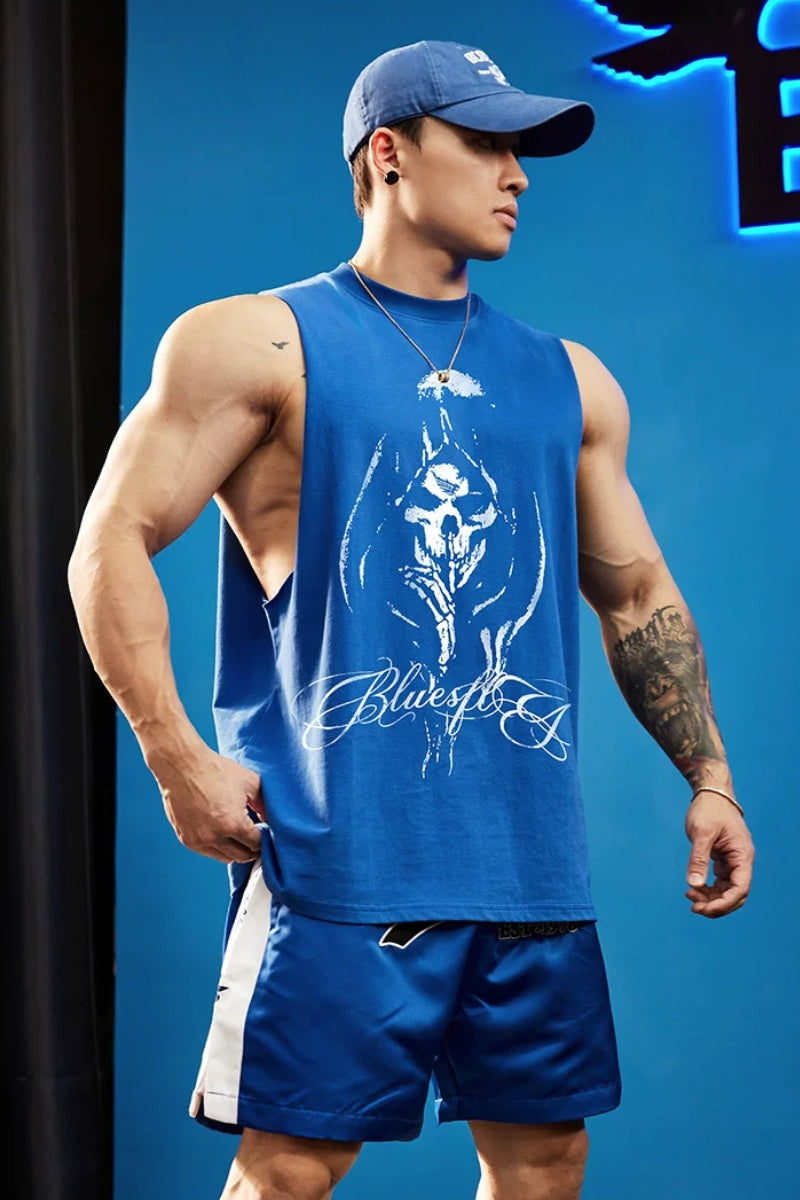 Double Yarn Graphic Sleeveless  #BF156