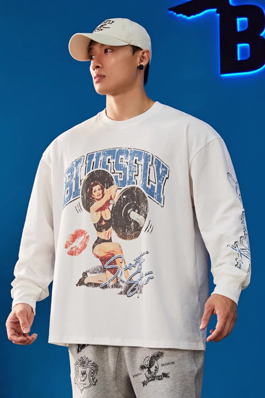 Power Art Oversized Long Sleeve  #BF104