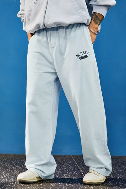 Washed Cotton Wide Sweatpants  #BF165