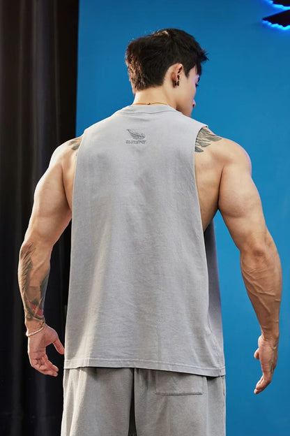 Loose Cut-Off Washed Sleeveless  #BF153