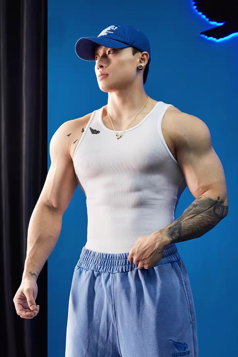 Stretch Cotton Core Tank  #BF142