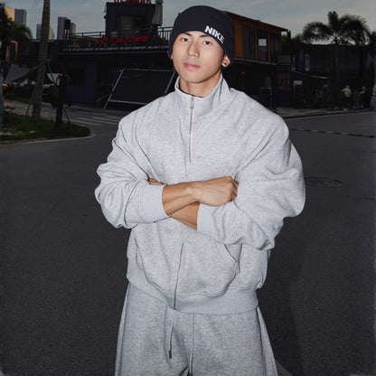 Solid Zip-Up Sweat Set  #PM016