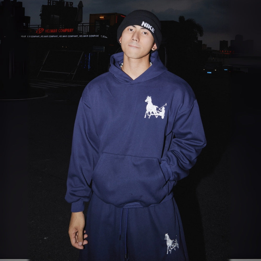 Equus Embroidery Hoodie Set  #PM014