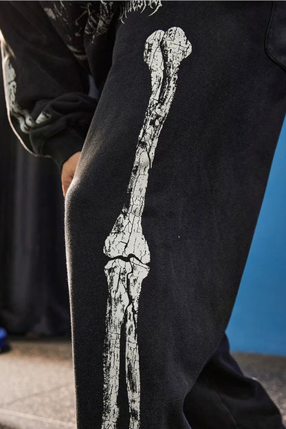 Bone Frame Graphic Sweatpants  #BF167