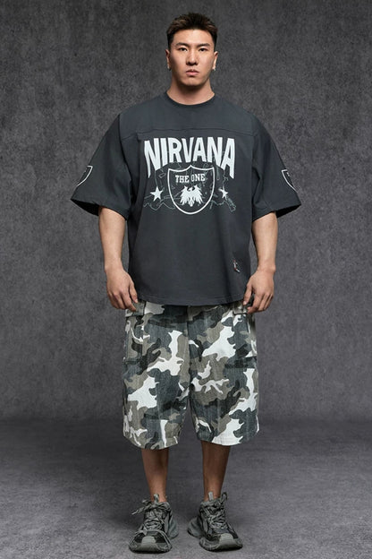 Ice Touch Badge Print T-Shirt  #TK040