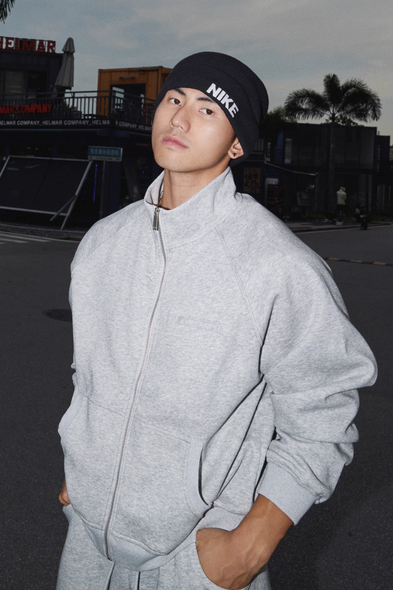 Solid Zip-Up Sweat Set  #PM016