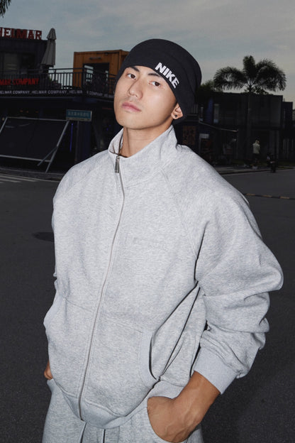 Solid Zip-Up Sweat Set  #PM016