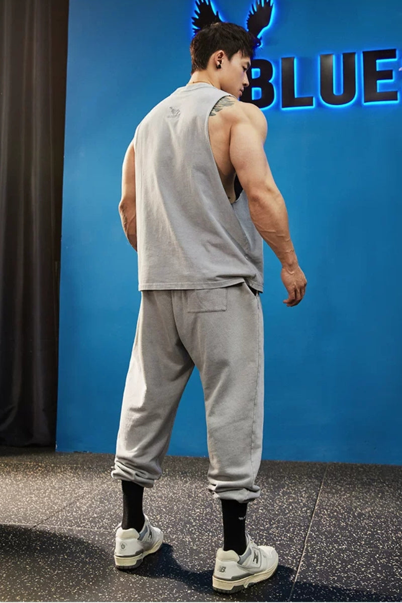Loose Cut-Off Washed Sleeveless  #BF153