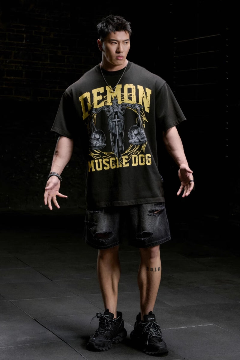 Heavy Texture Sports T-Shirt  #MD080