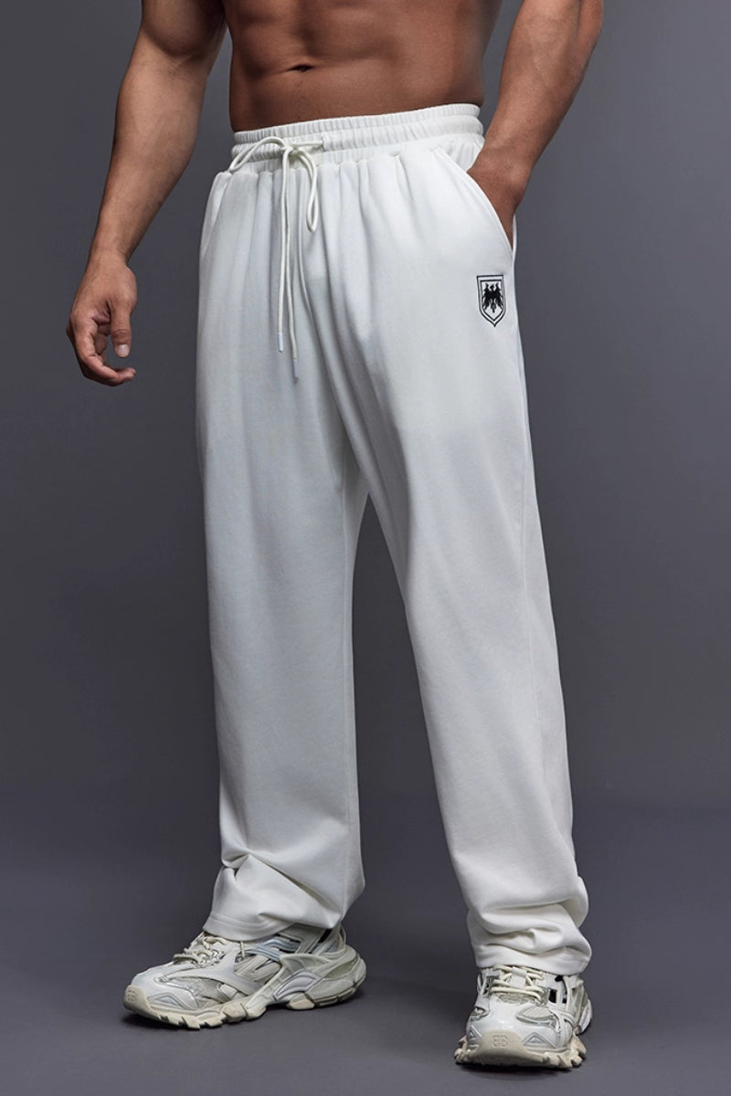 Shield Emblem Wide Sweatpants  #TK030