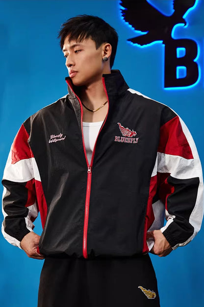 Vintage Racing Track Jacket  #BF137