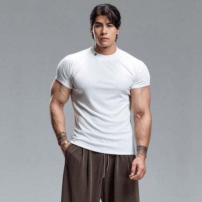 SlimFit High-Neck T-Shirt  #MD097