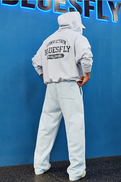 Washed Cotton Wide Sweatpants  #BF165