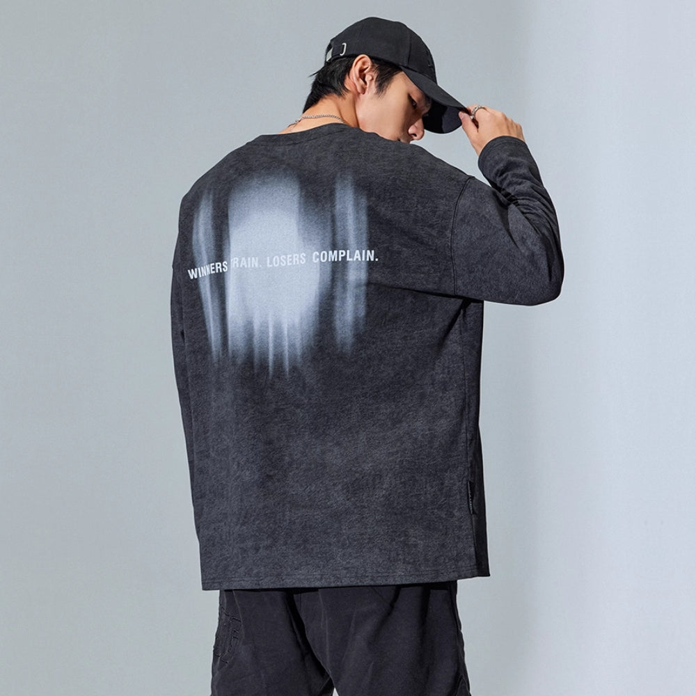 Fade Print Long Sleeves  #MD028