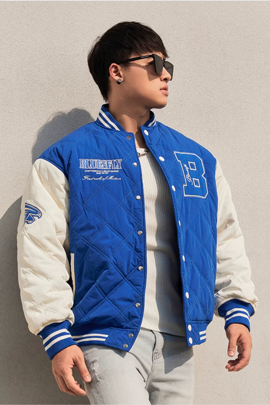 Bicolor stadium jacket  #BF029