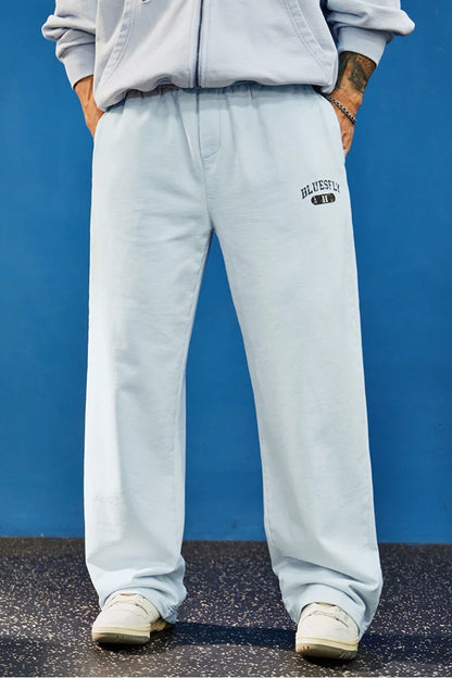 Washed Cotton Wide Sweatpants  #BF165