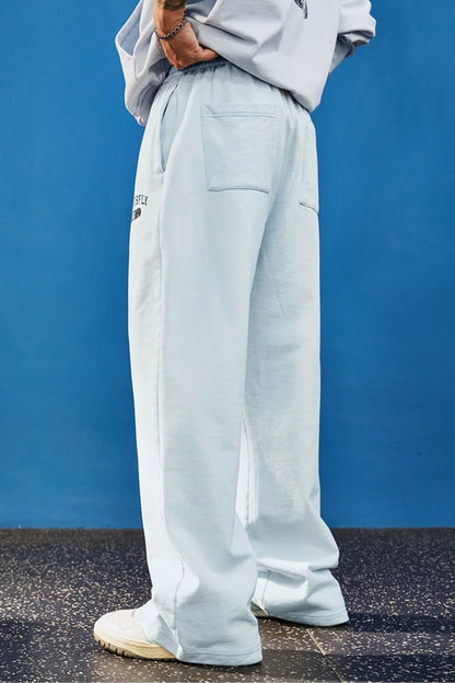 Washed Cotton Wide Sweatpants  #BF165