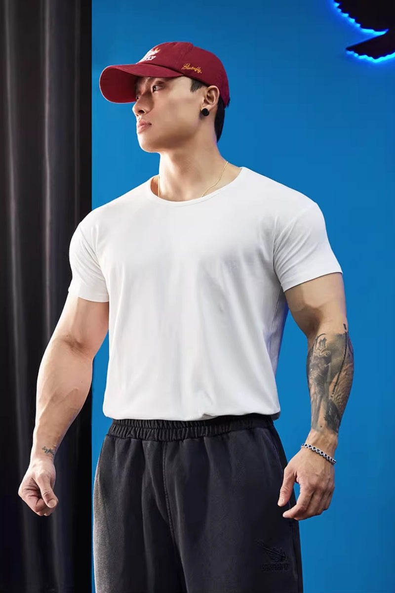 Relaxed Neck Stretch Fit T-Shirt  #BF141