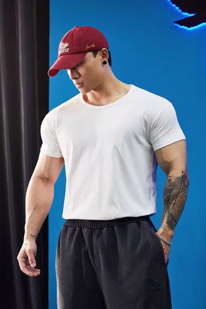 Relaxed Neck Stretch Fit T-Shirt  #BF141
