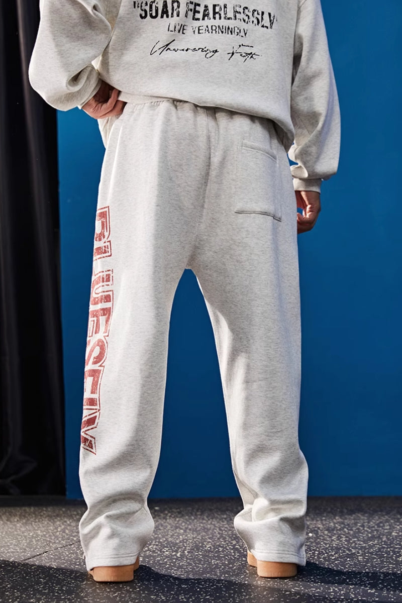Shield Logo Heavy Warm Sweatpants  #BF127