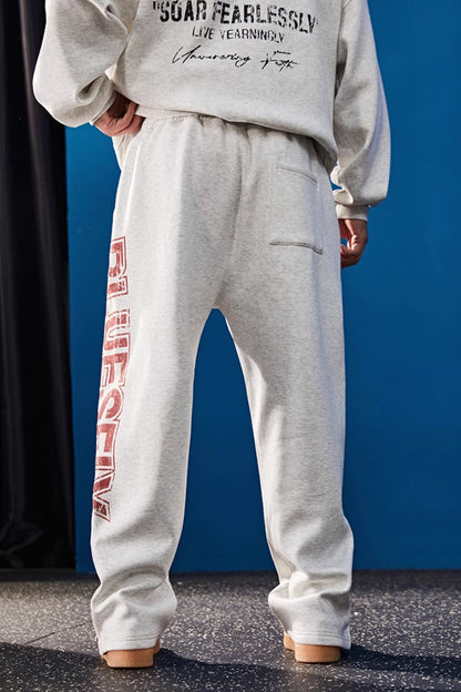 Shield Logo Heavy Warm Sweatpants  #BF127