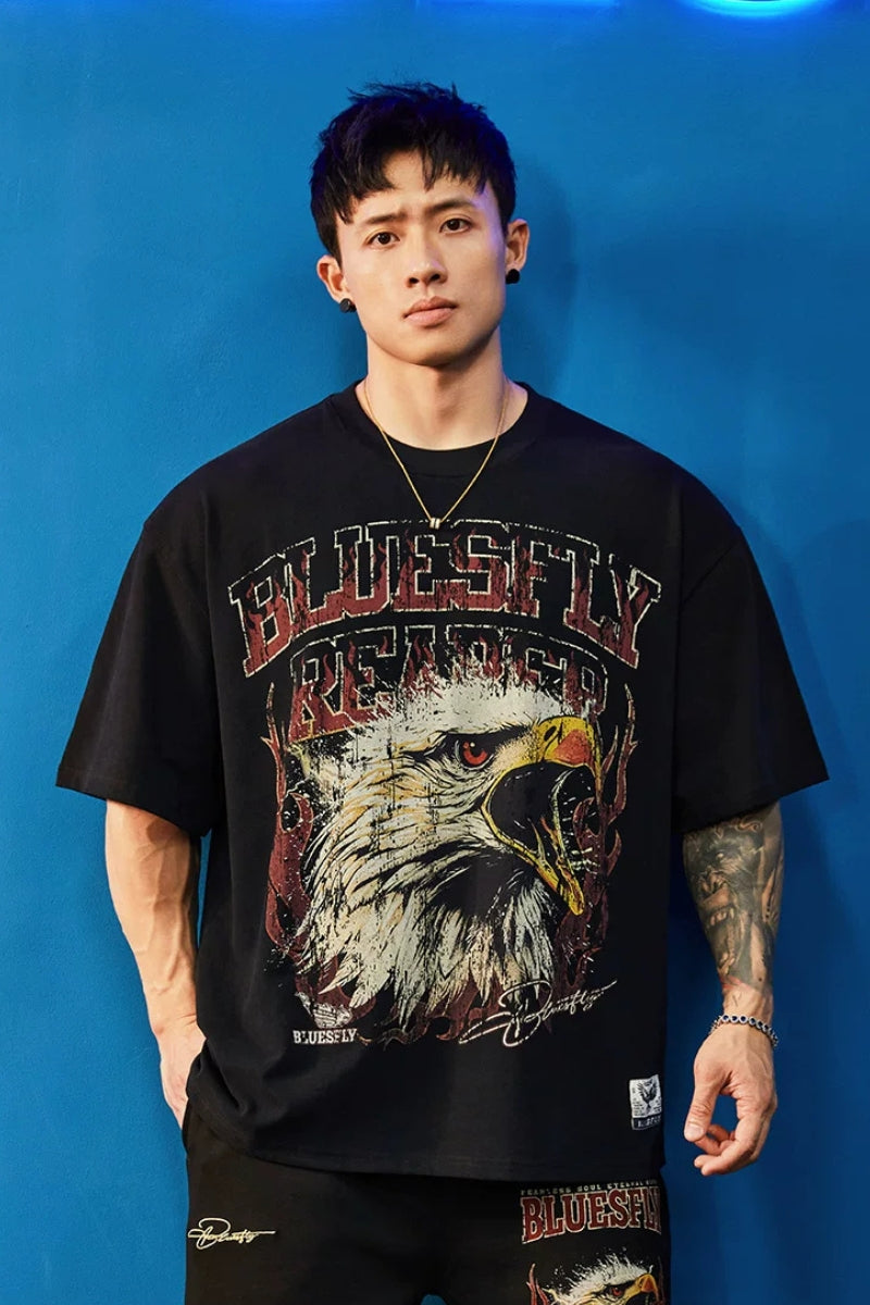 Heavy Cotton Eagle T-Shirt  #BF150