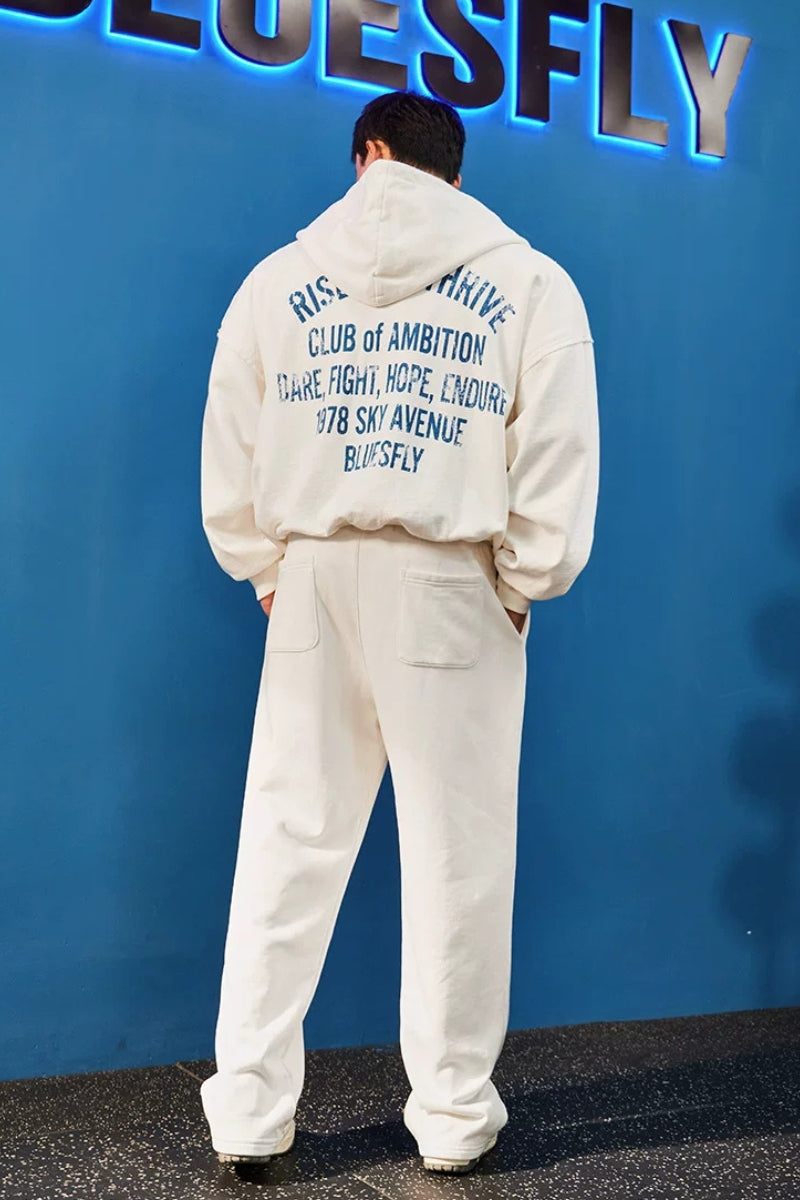 Wide Washed Graphic Sweatpants  #BF170