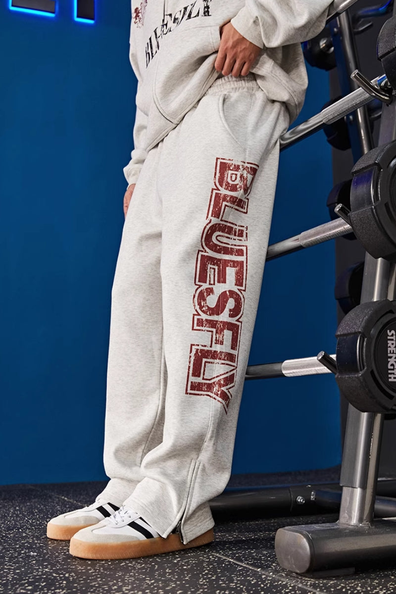 Shield Logo Heavy Warm Sweatpants  #BF127