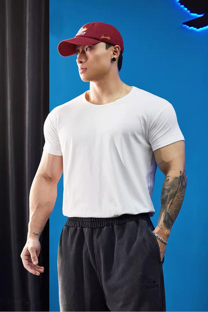Relaxed Neck Stretch Fit T-Shirt  #BF141