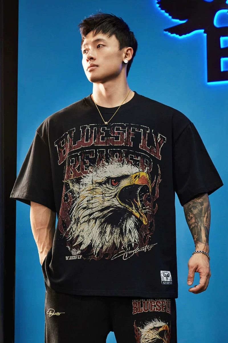Heavy Cotton Eagle T-Shirt  #BF150