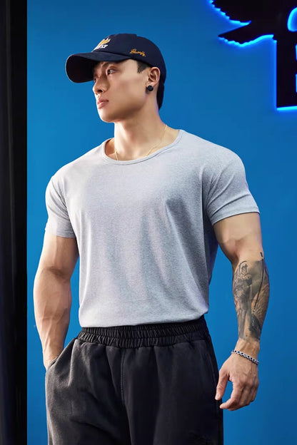 Relaxed Neck Stretch Fit T-Shirt  #BF141