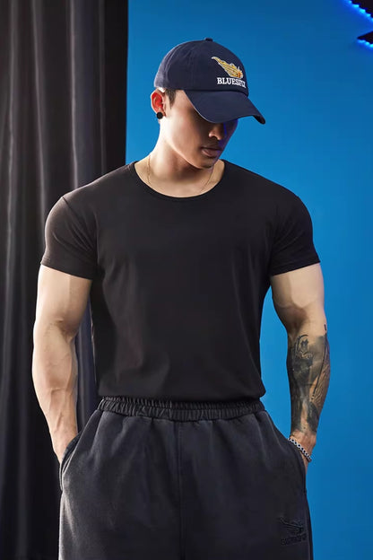 Relaxed Neck Stretch Fit T-Shirt  #BF141