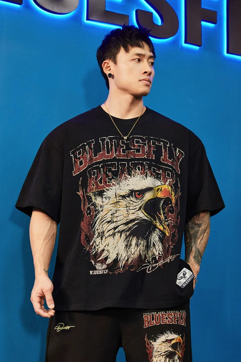 Heavy Cotton Eagle T-Shirt  #BF150