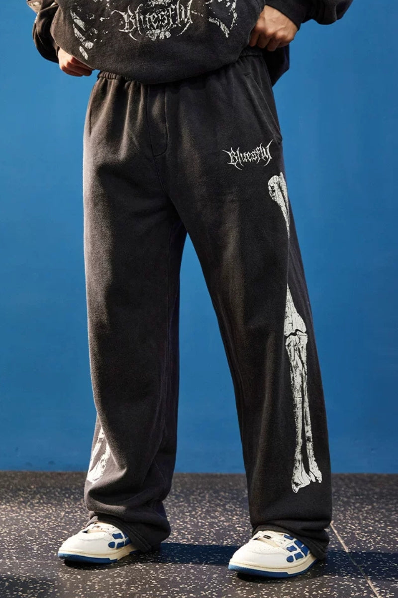 Bone Frame Graphic Sweatpants  #BF167
