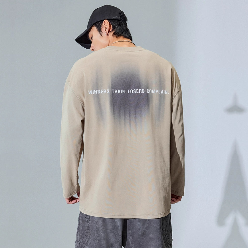 Fade Print Long Sleeves  #MD028