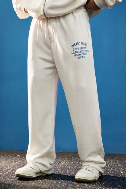 Wide Washed Graphic Sweatpants  #BF170