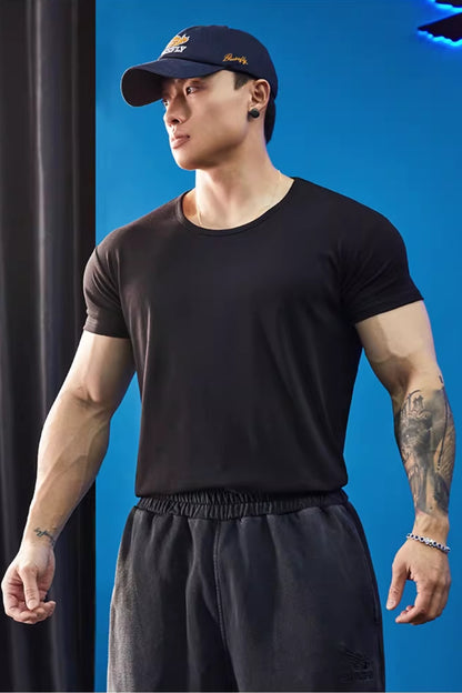 Relaxed Neck Stretch Fit T-Shirt  #BF141