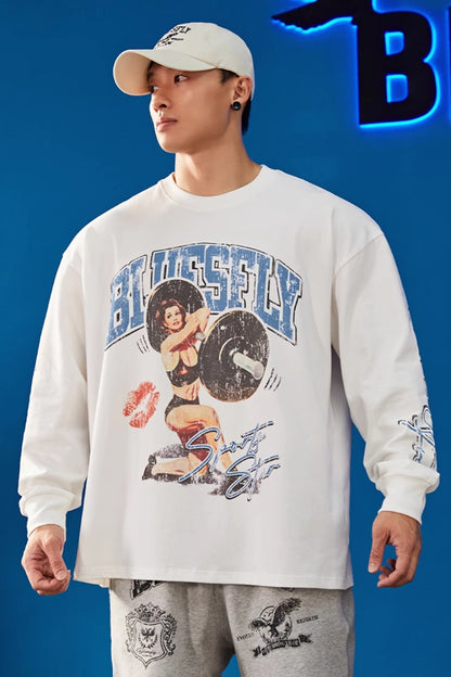 Power Art Oversized Long Sleeve  #BF104