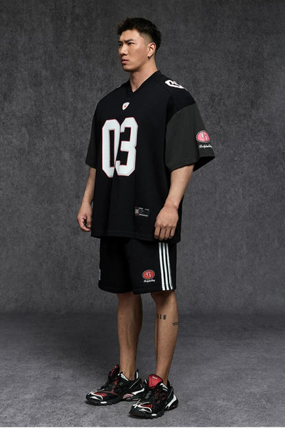 Badge Number Jersey T-Shirt  #TK041