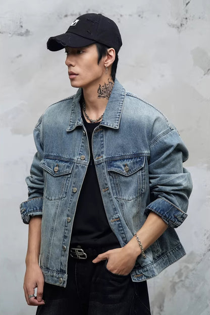 BoxFit Denim Trucker Jacket  #LM038