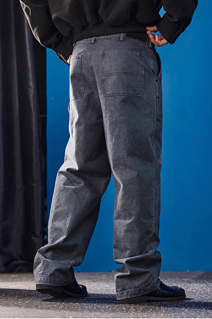 Fade Wash Wide Pants  #BF129