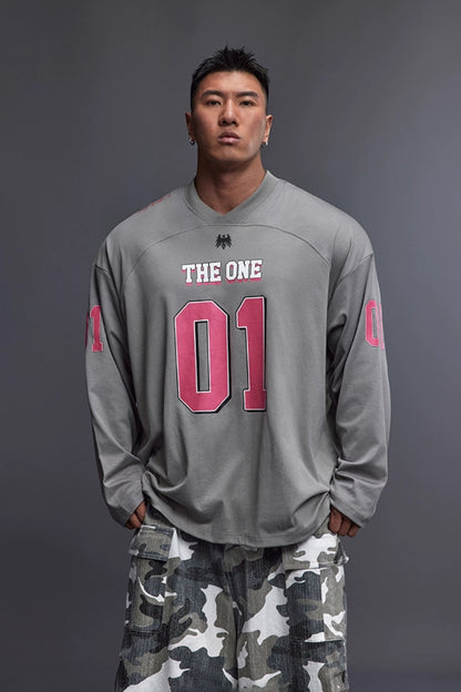 Drop Shoulder Jersey Top  #TK027
