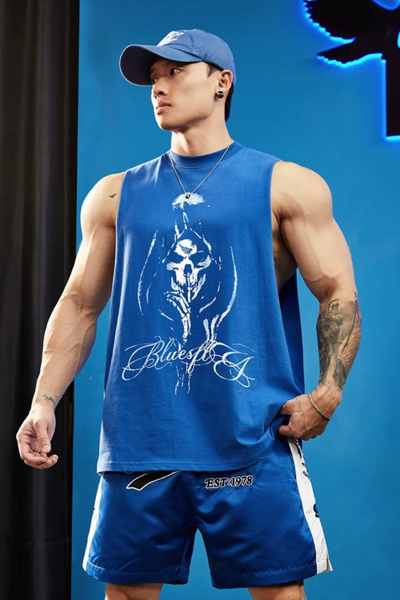 Double Yarn Graphic Sleeveless  #BF156