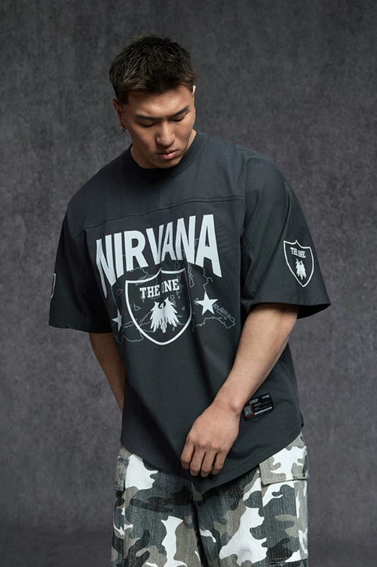 Ice Touch Badge Print T-Shirt  #TK040