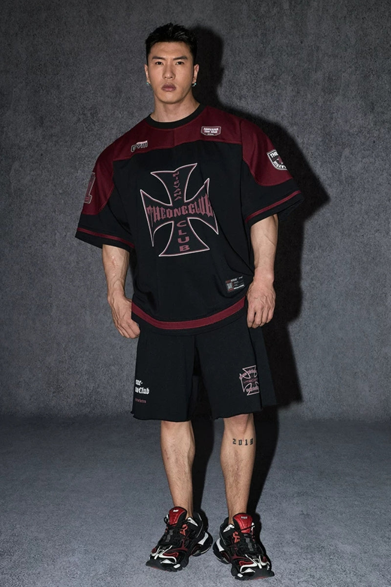 Multi Badge Block IceSkin T-Shirt  #TK035