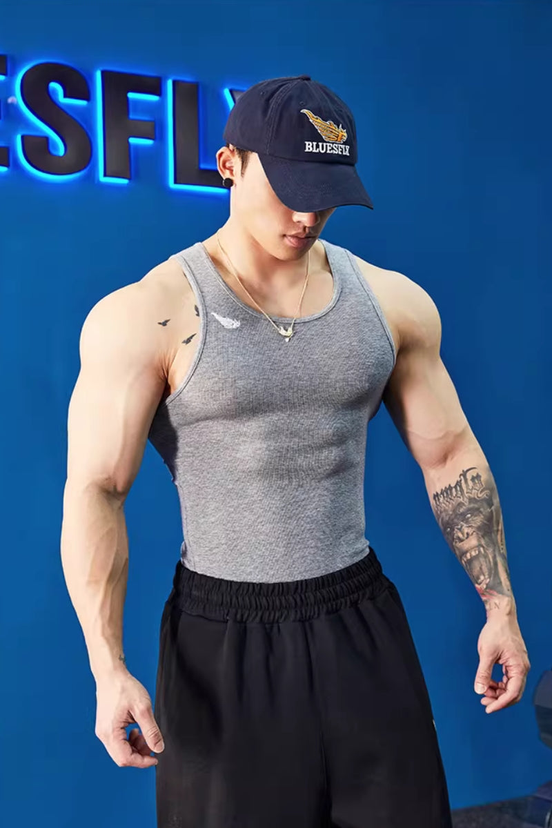 Stretch Cotton Core Tank  #BF142