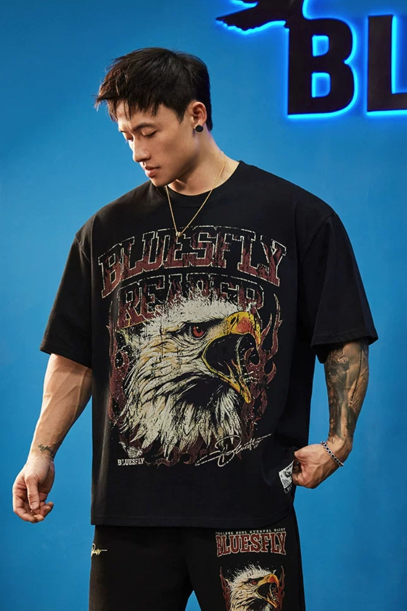 Heavy Cotton Eagle T-Shirt  #BF150