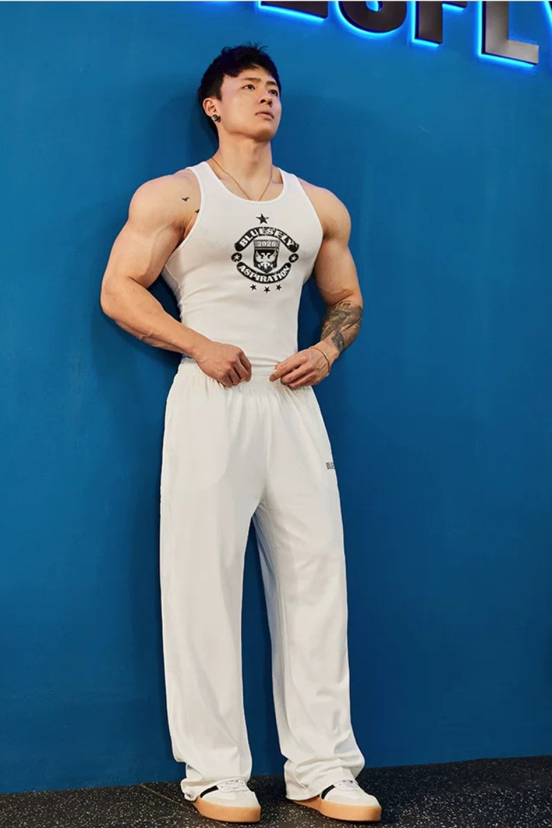 Muscle Fit Crest Tank  #BF152