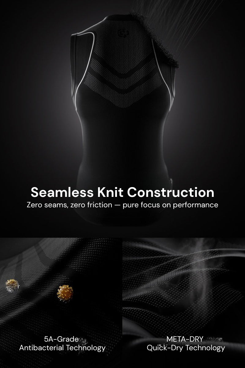 MetaDry Seamless Zip Vest  #MG014